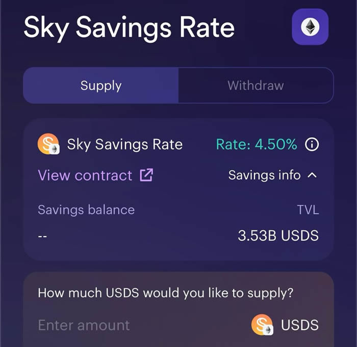 隨著USDS為賭注者提供獎(jiǎng)勵(lì)，SKY激增